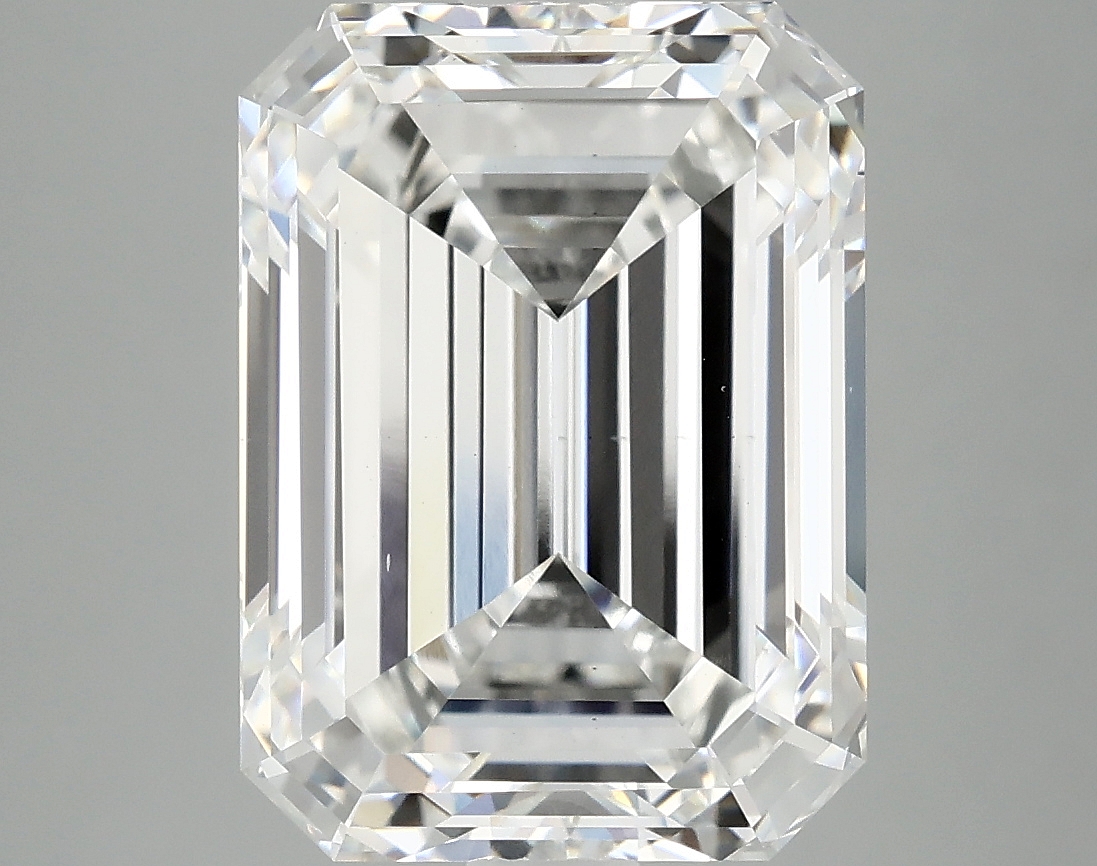 Emerald cut 6.77ct F VS2