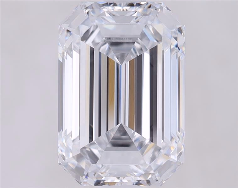 Emerald cut 4.54ct F VVS2