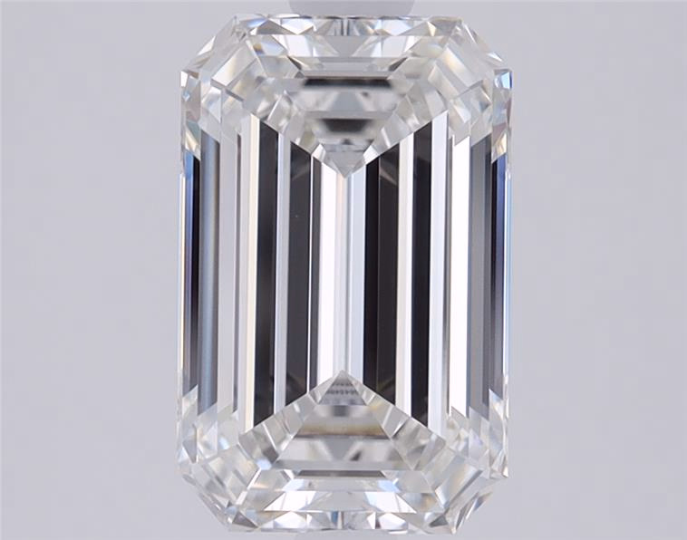 Emerald cut 4.59ct F VVS2
