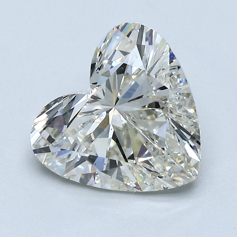 2.64 Carat Heart Cut Lab Diamond