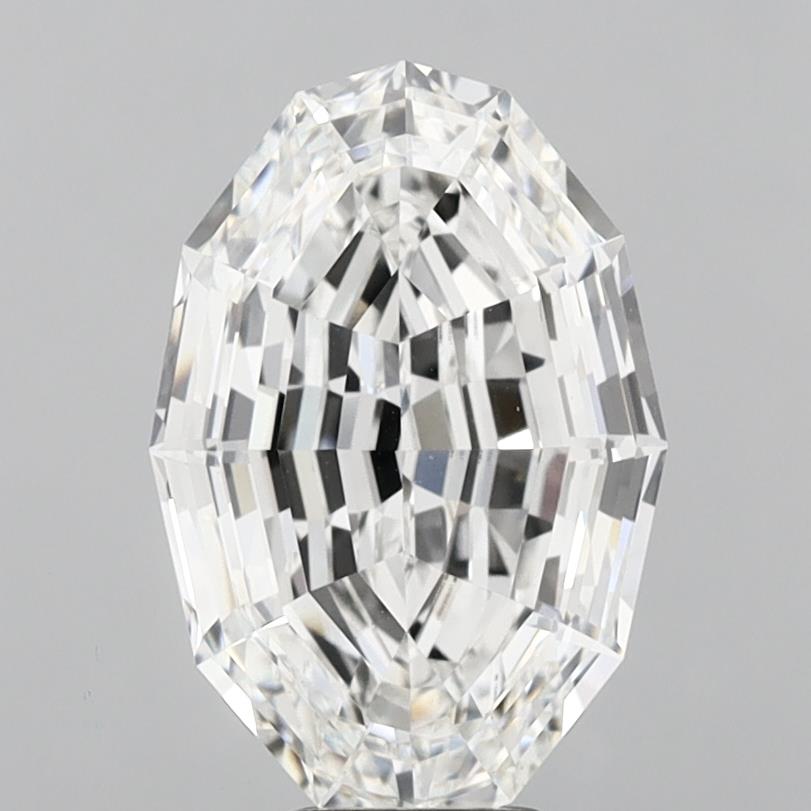 7.33ct Oval Step F VS1 IGI