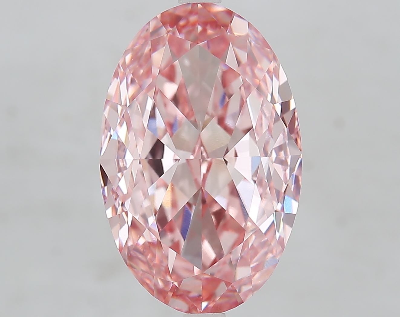 Oval 8.03ct Fancy Vivid Pink VVS2