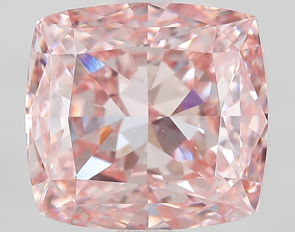 Cushion 4.08ct Fancy Vivid Pink VS1
