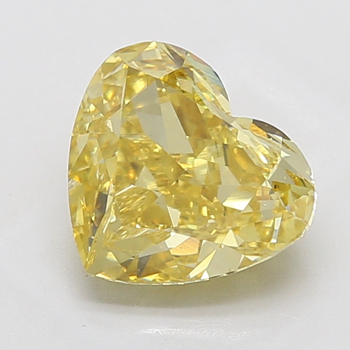 5.01ct Heart Fancy Intense Yellow VS2 IGI