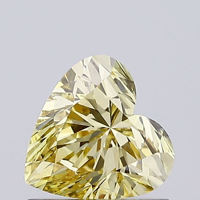 0.78ct Heart Fancy Light Yellow VVS2 IGI