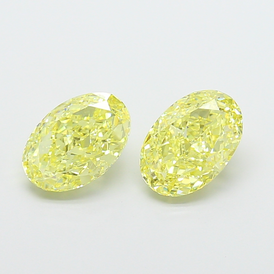 1.52ct Oval Fancy Intense Yellow VVS2 IGI