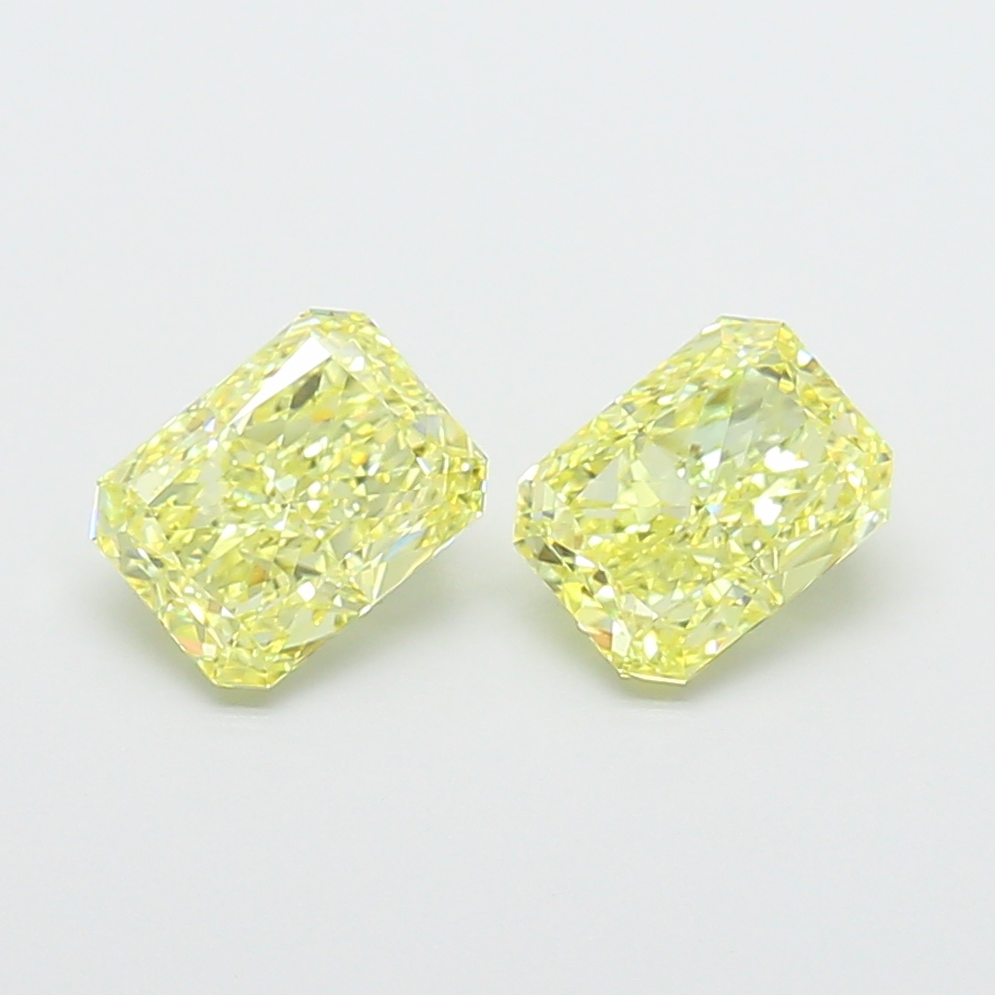 1.04ct Radiant Fancy Intense Yellow VVS2 IGI