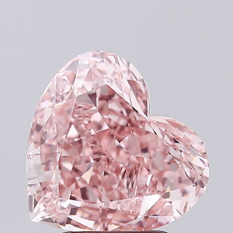 2.8ct Heart Fancy Vivid Pink VS1 IGI