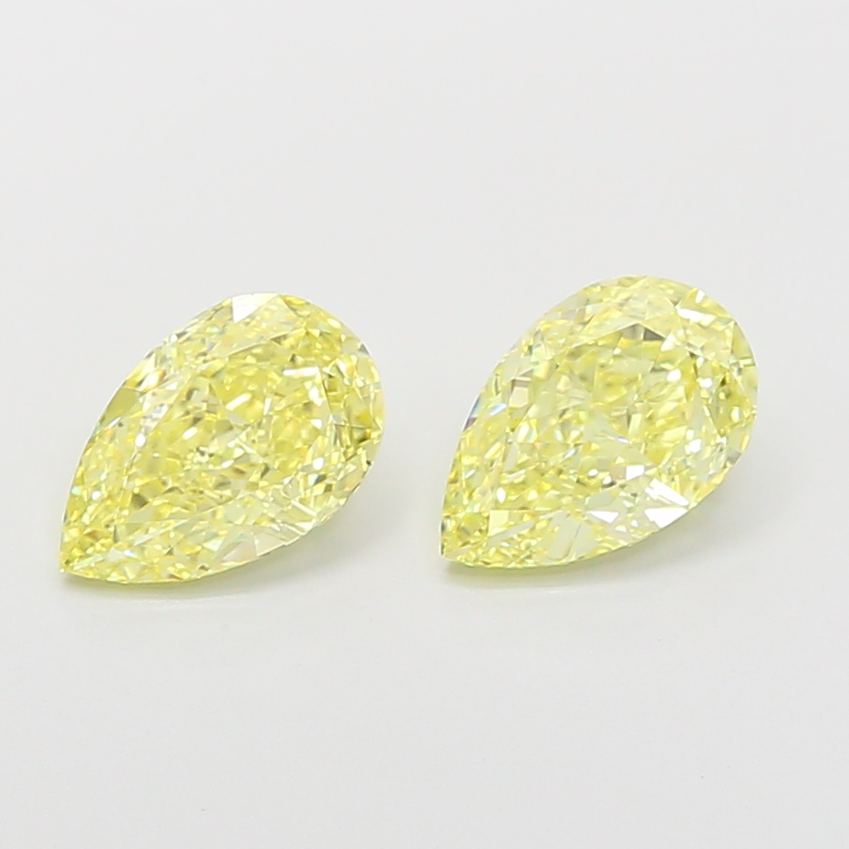 1.08ct Pear Fancy Intense Yellow VVS2 IGI