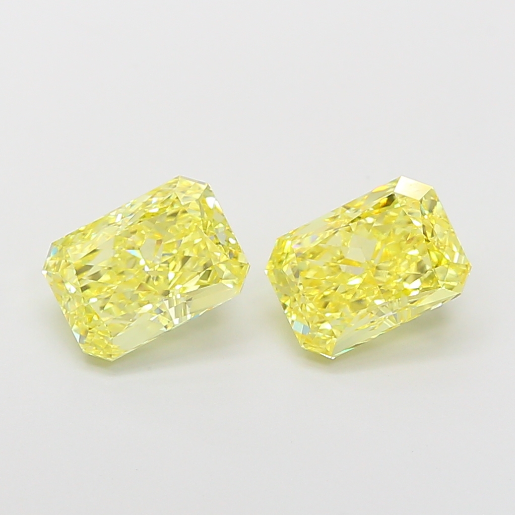 1.52ct Radiant Fancy Intense Yellow VVS2 IGI