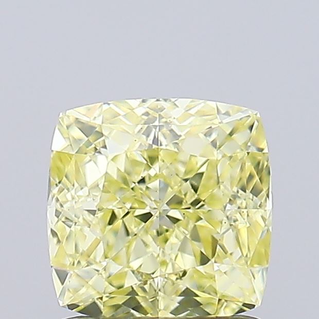 1.1ct Cushion Modified Fancy Yellow VS1 IGI