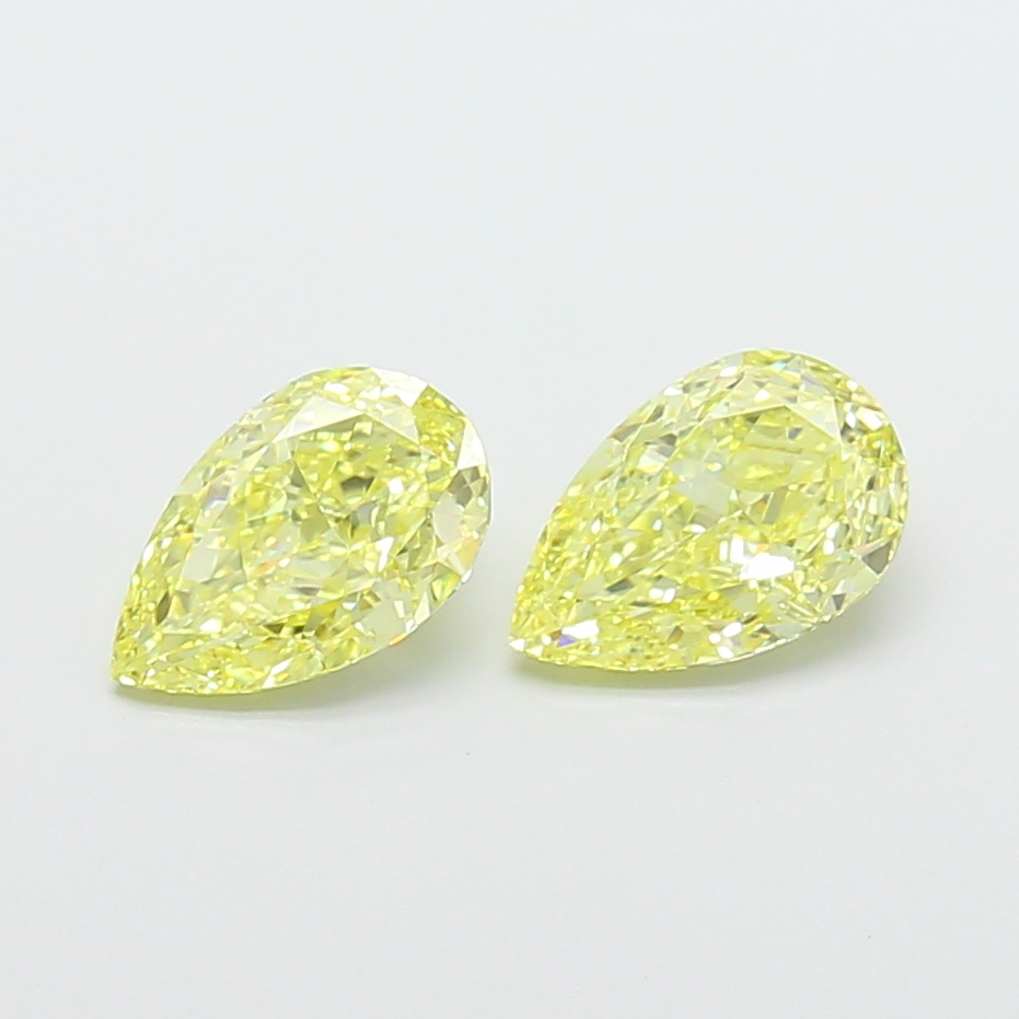 1.04ct Pear Fancy Intense Yellow VVS2 IGI