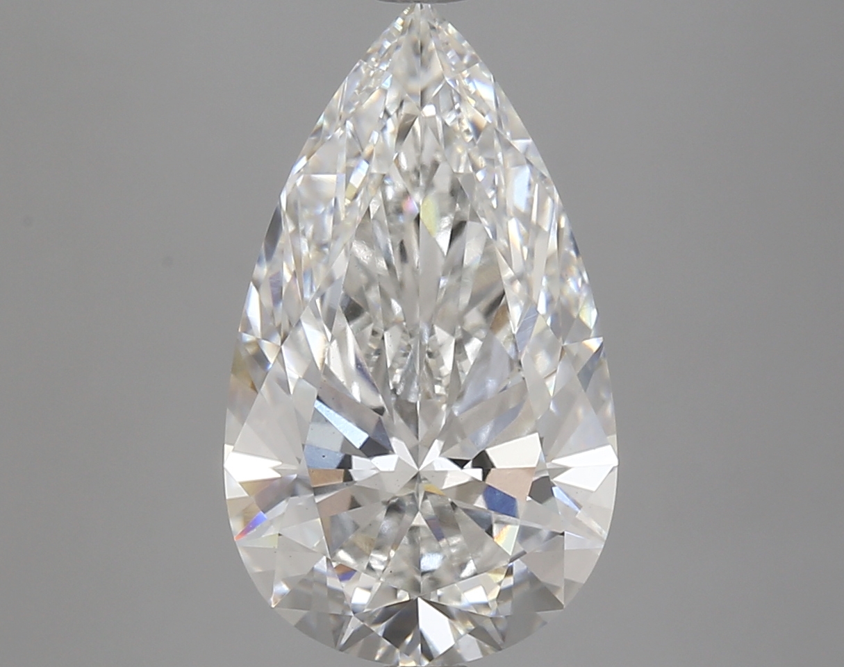 Pear 4.85ct F VS1