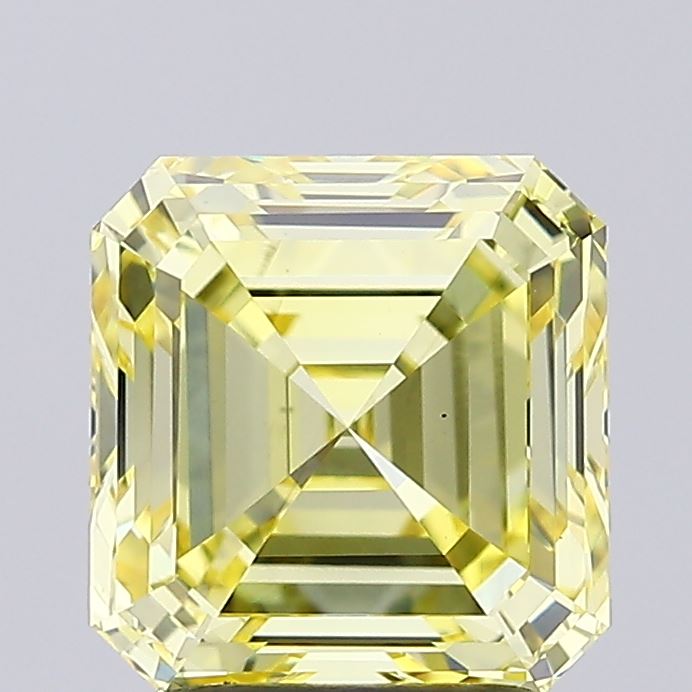 2.51ct SQ EMERALD Fancy Intense Yellow VS2 IGI