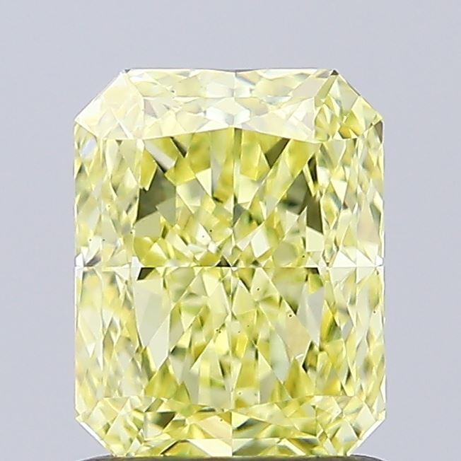 1.07ct Radiant Fancy Intense Yellow VS1 IGI