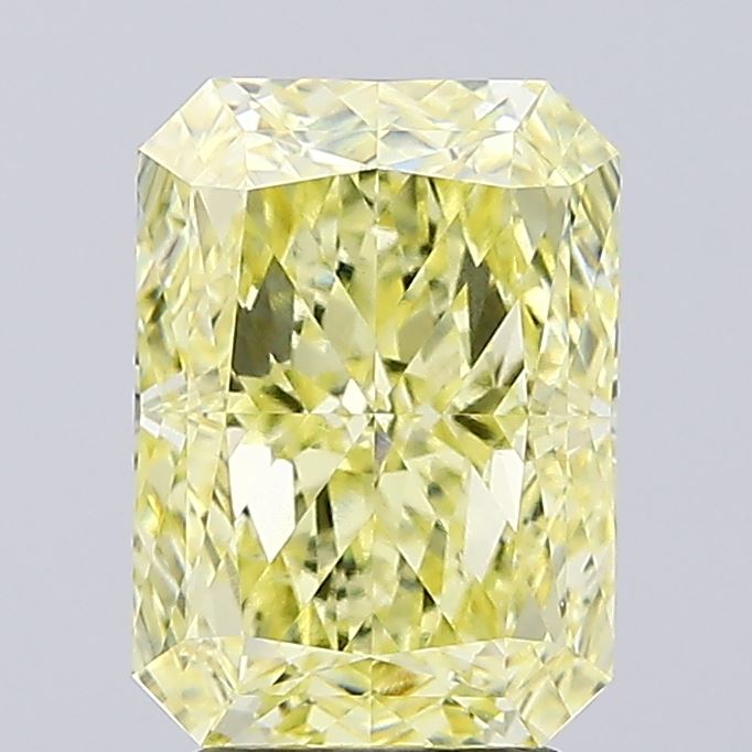 3.33ct Radiant Fancy Intense Yellow VS1 IGI