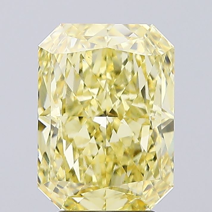 4.07ct Radiant Fancy Intense Yellow VS1 IGI