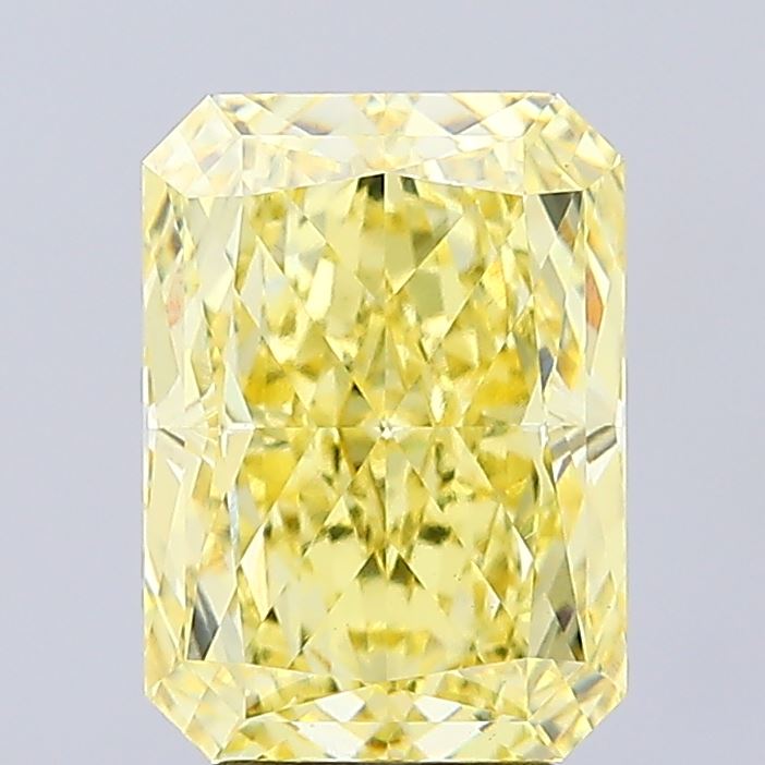 4.03ct Radiant Fancy Intense Yellow VS1 IGI