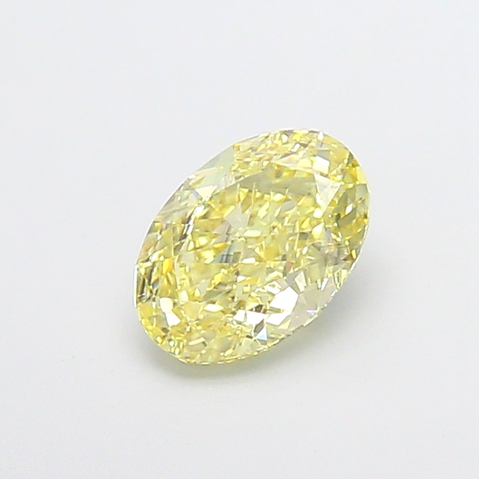 1.31ct Oval Fancy Intense Yellow VS2 IGI