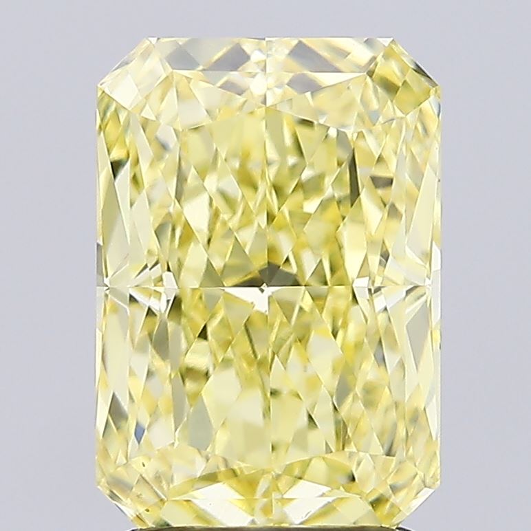 2.39ct Radiant Fancy Yellow VS1 IGI