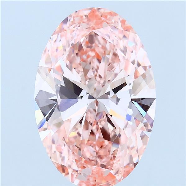 Oval 4.02ct Fancy Vivid Pink VVS2