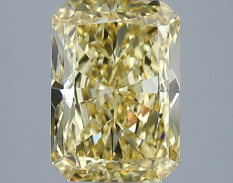 3.58ct Radiant Fancy Intense Yellowish Yellow VS1 IGI