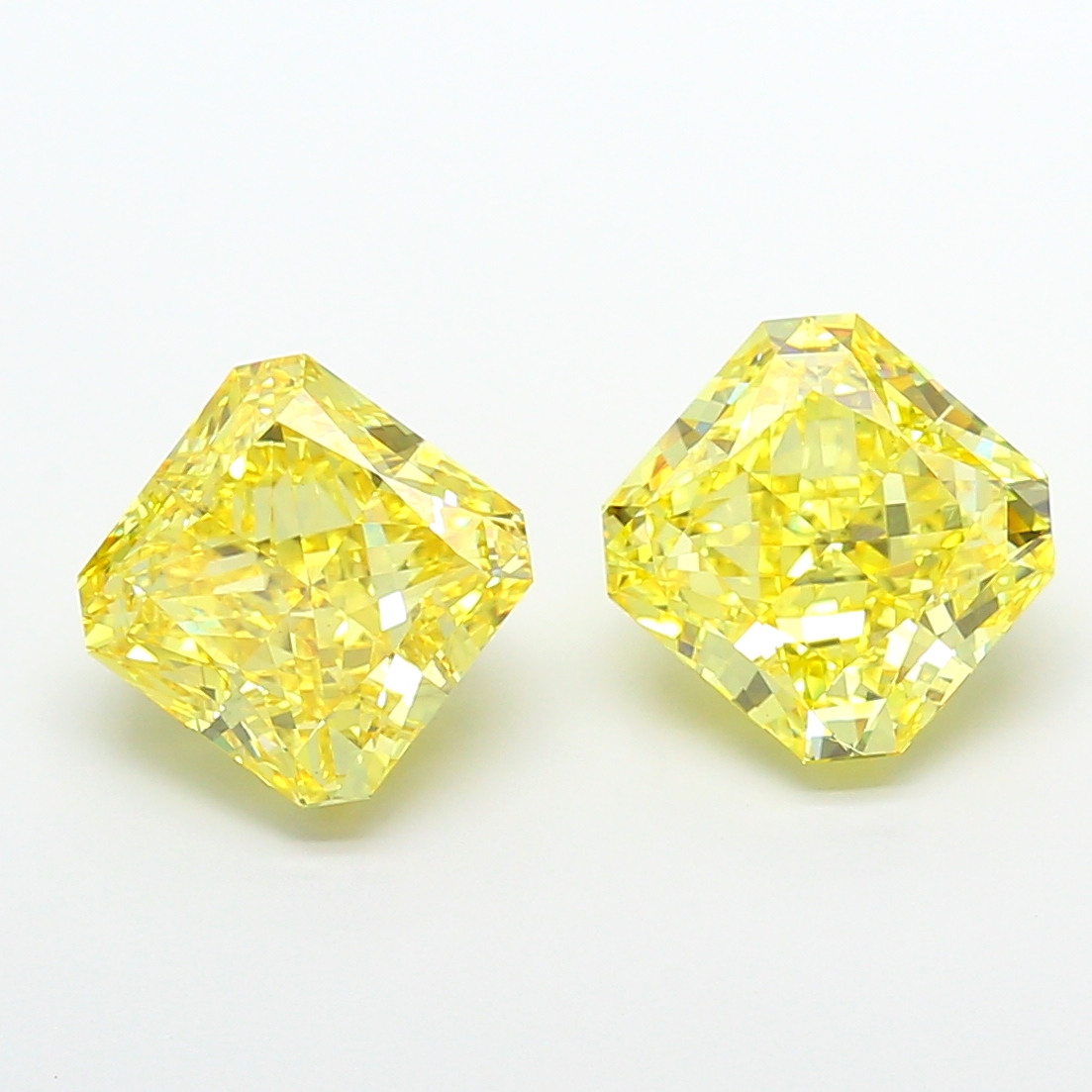 5.5ct Radiant Fancy Vivid Yellow VS1 IGI
