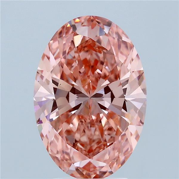 Oval 4.05ct Fancy Vivid Pink VS1