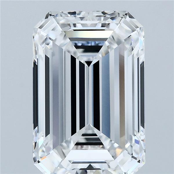6.56 Carat Emerald Cut E VVS2 Diamond - view 1