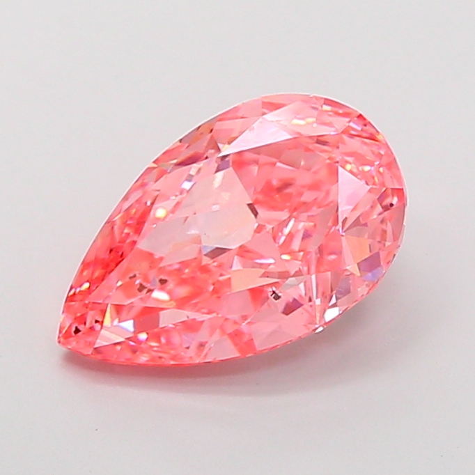 4.00ct Pear Fancy Vivid Pink SI1 IGI