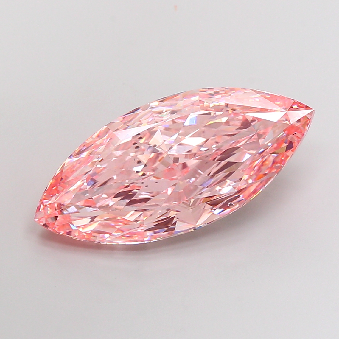 17.77ct Marquise Fancy Vivid Pink VS2 IGI