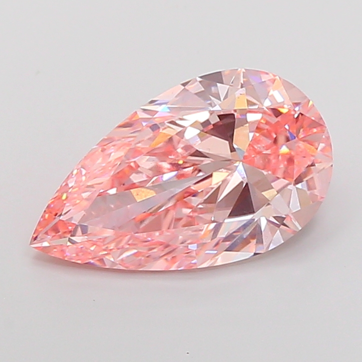 Pear 6.03ct Fancy Vivid Pink VS2