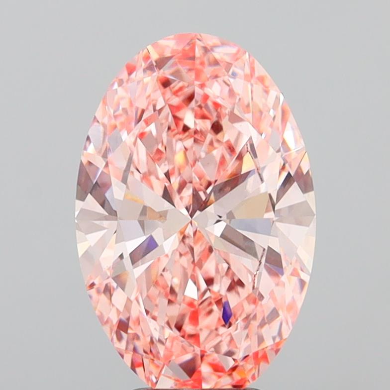Oval 5.01ct Fancy Vivid Pink VVS2