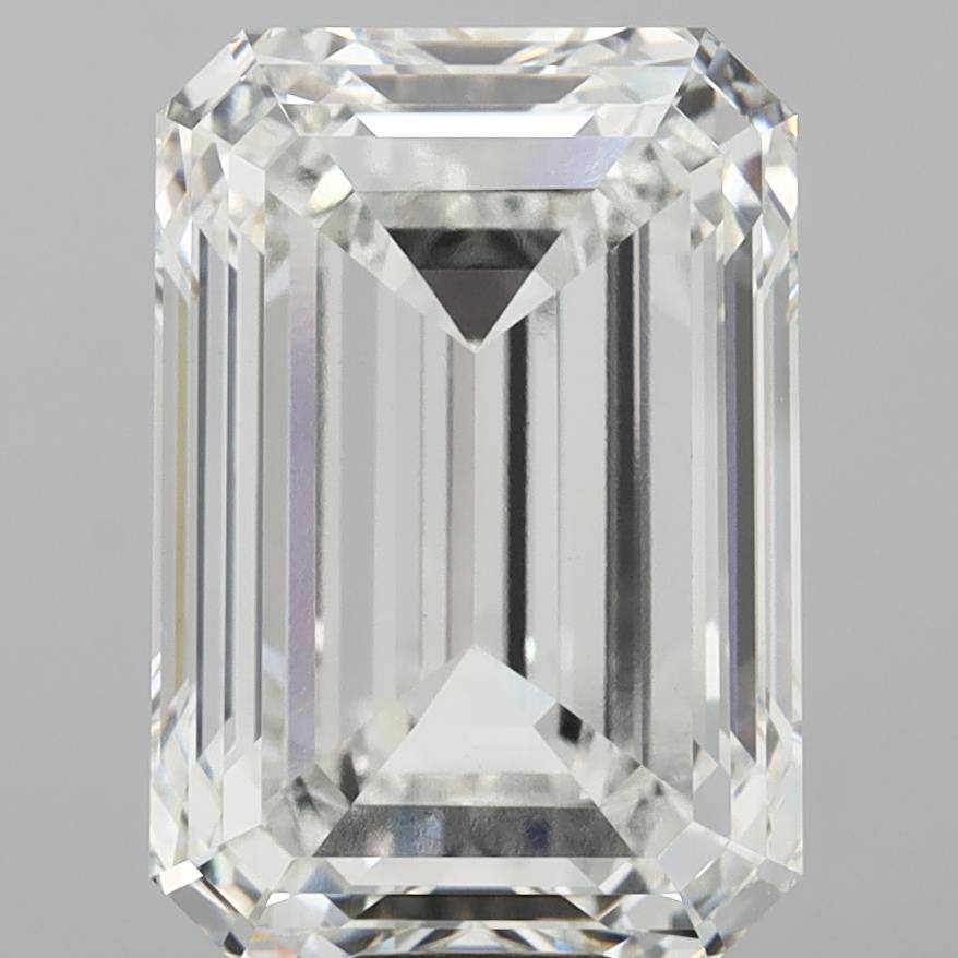Emerald cut 18ct F VVS2