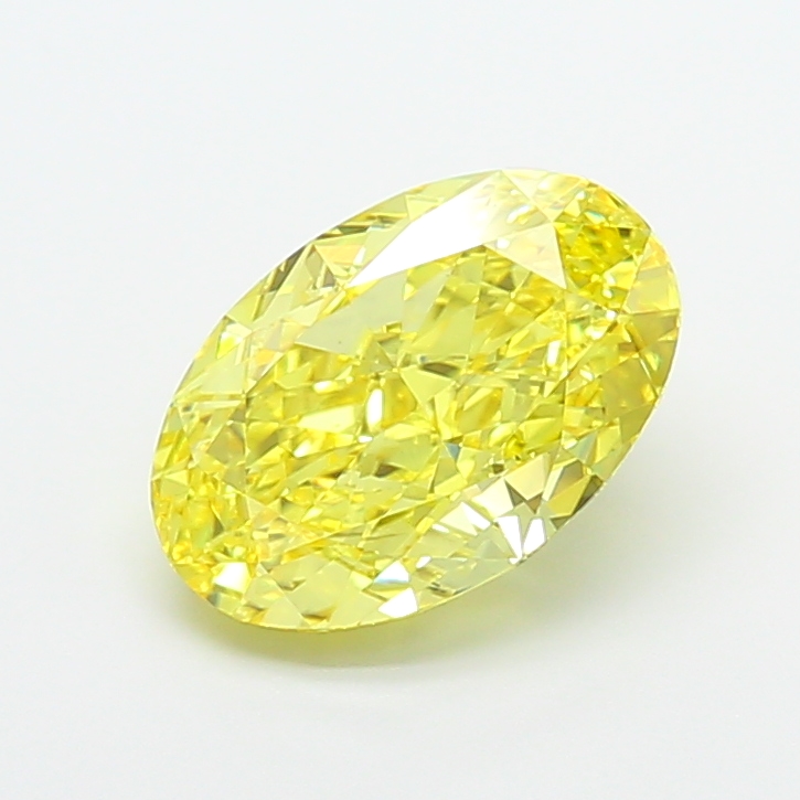 4.52ct Oval Fancy Vivid Yellow VS1 IGI