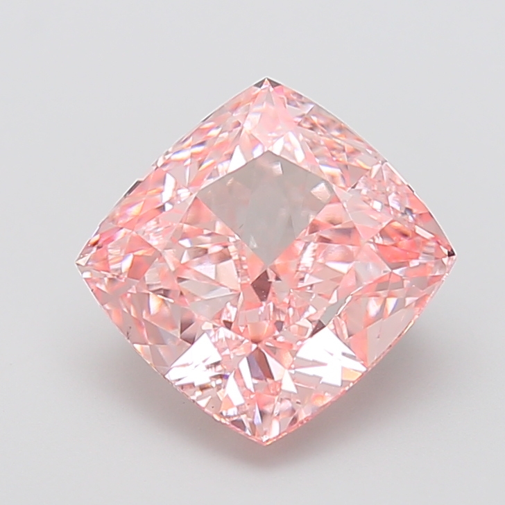 Cushion Modified 4.55ct Fancy Vivid Pink VS1