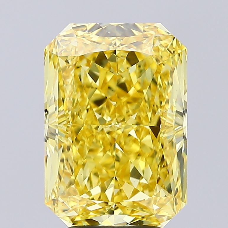 Radiant 4.75ct Fancy Vivid Yellow VS1