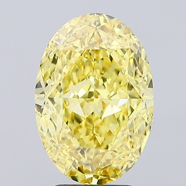 Oval 4.70ct Fancy Vivid Yellow VS1