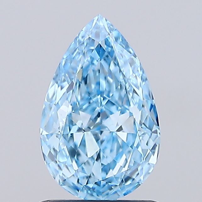 1.27ct Pear Fancy Vivid Blue VS1 IGI