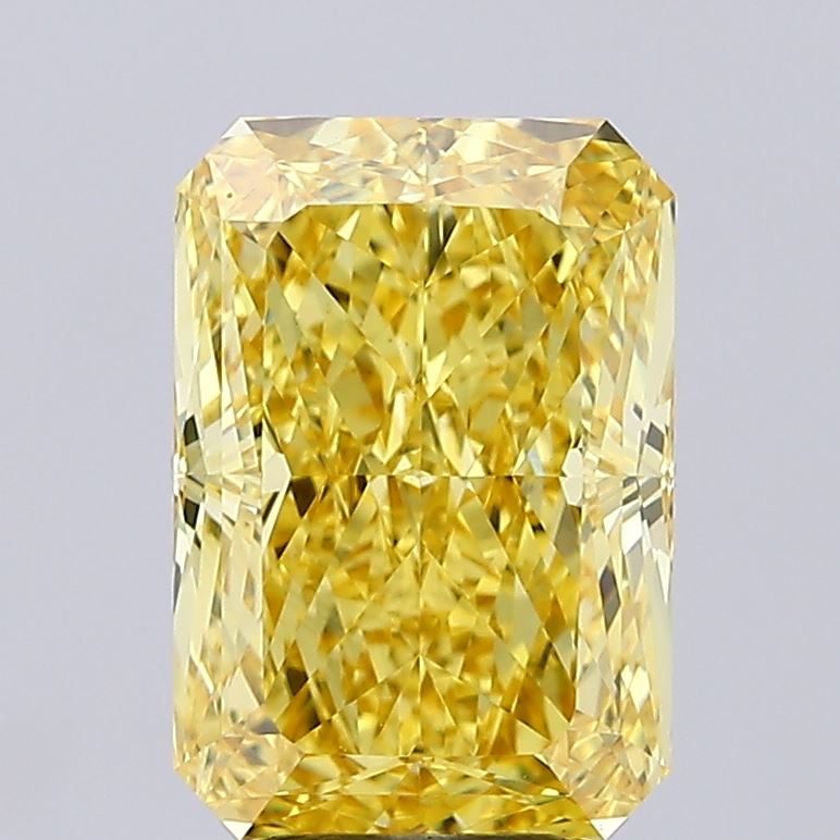 Radiant 4.62ct Fancy Vivid Yellow VS1