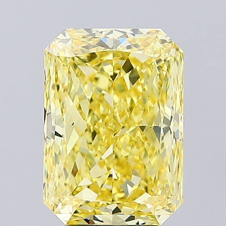 Radiant 4.69ct Fancy Vivid Yellow VS1