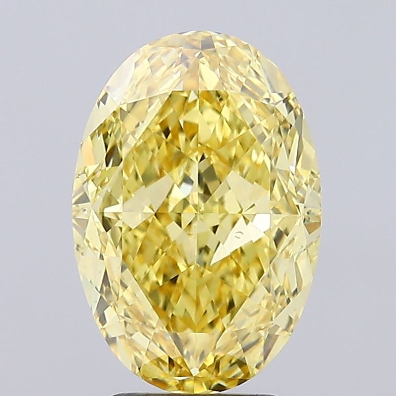 Oval 4.56ct Fancy Vivid Yellow VS1