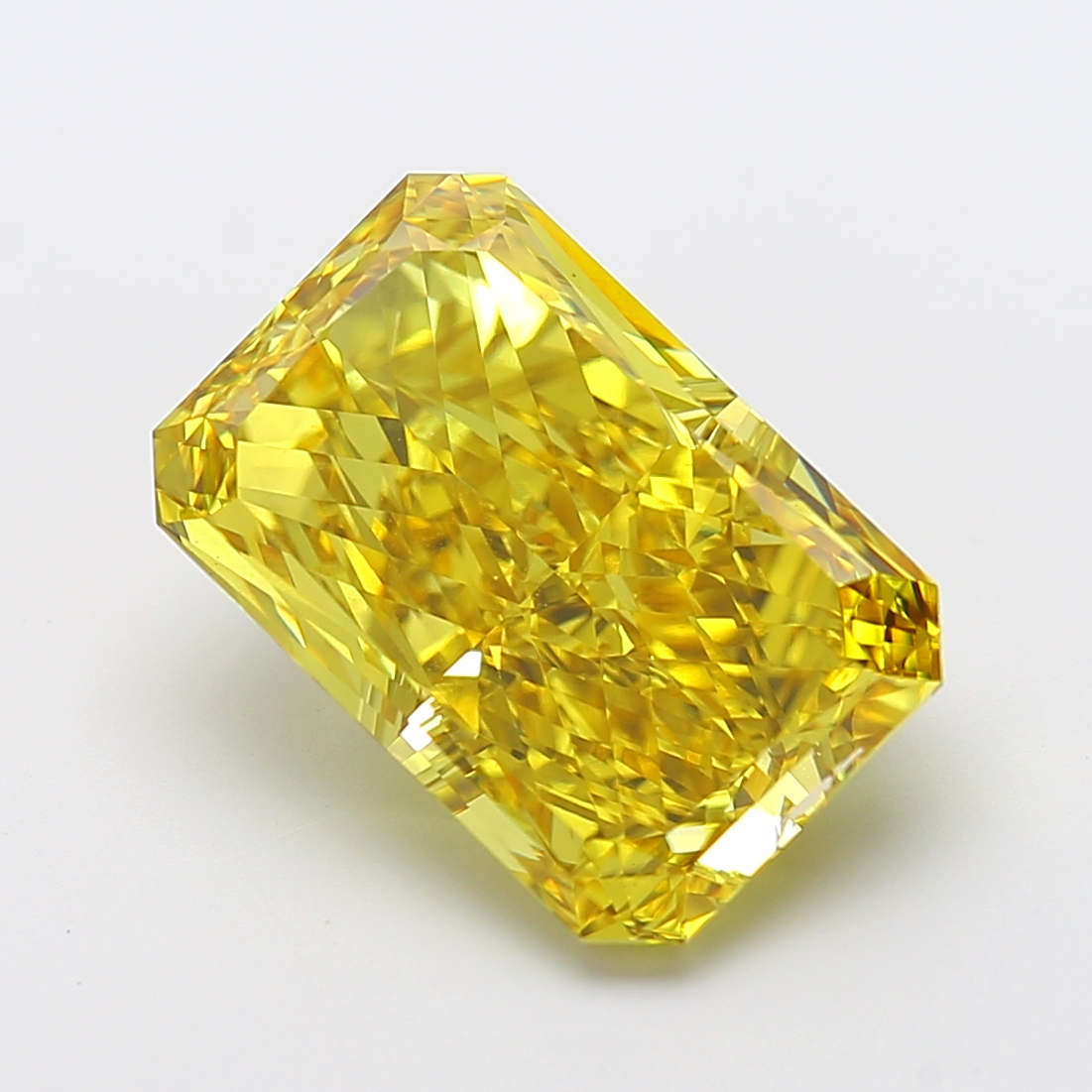 Radiant 11.7ct Fancy Vivid Yellow VS1