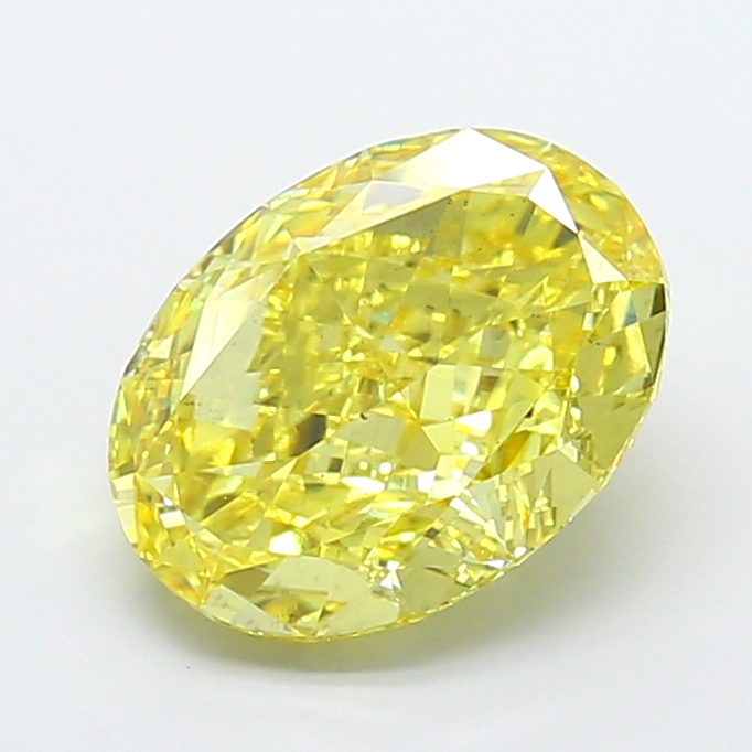 Oval 4.58ct Fancy Vivid Yellow VS2