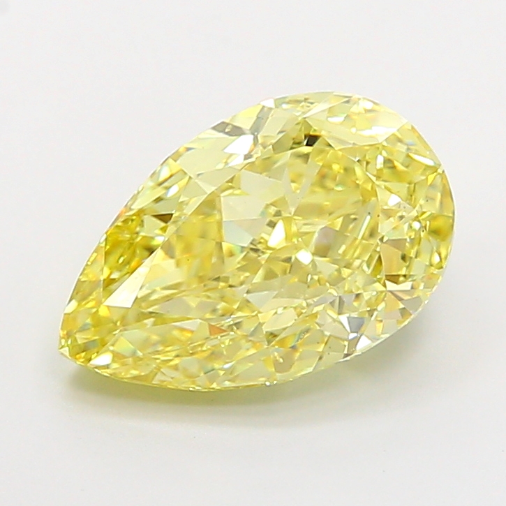 Pear 4.00ct Fancy Intense Yellow VS2