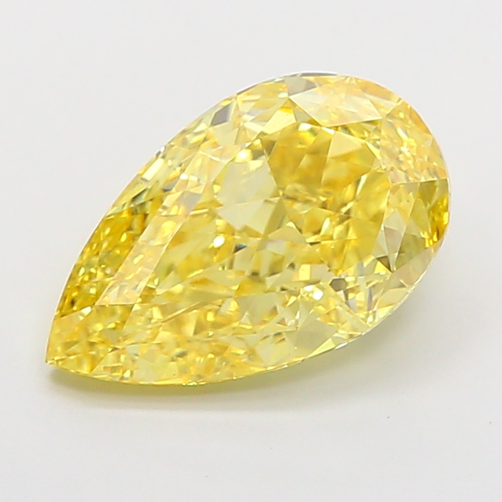 Pear 4.11ct Fancy Intense Yellow VS1