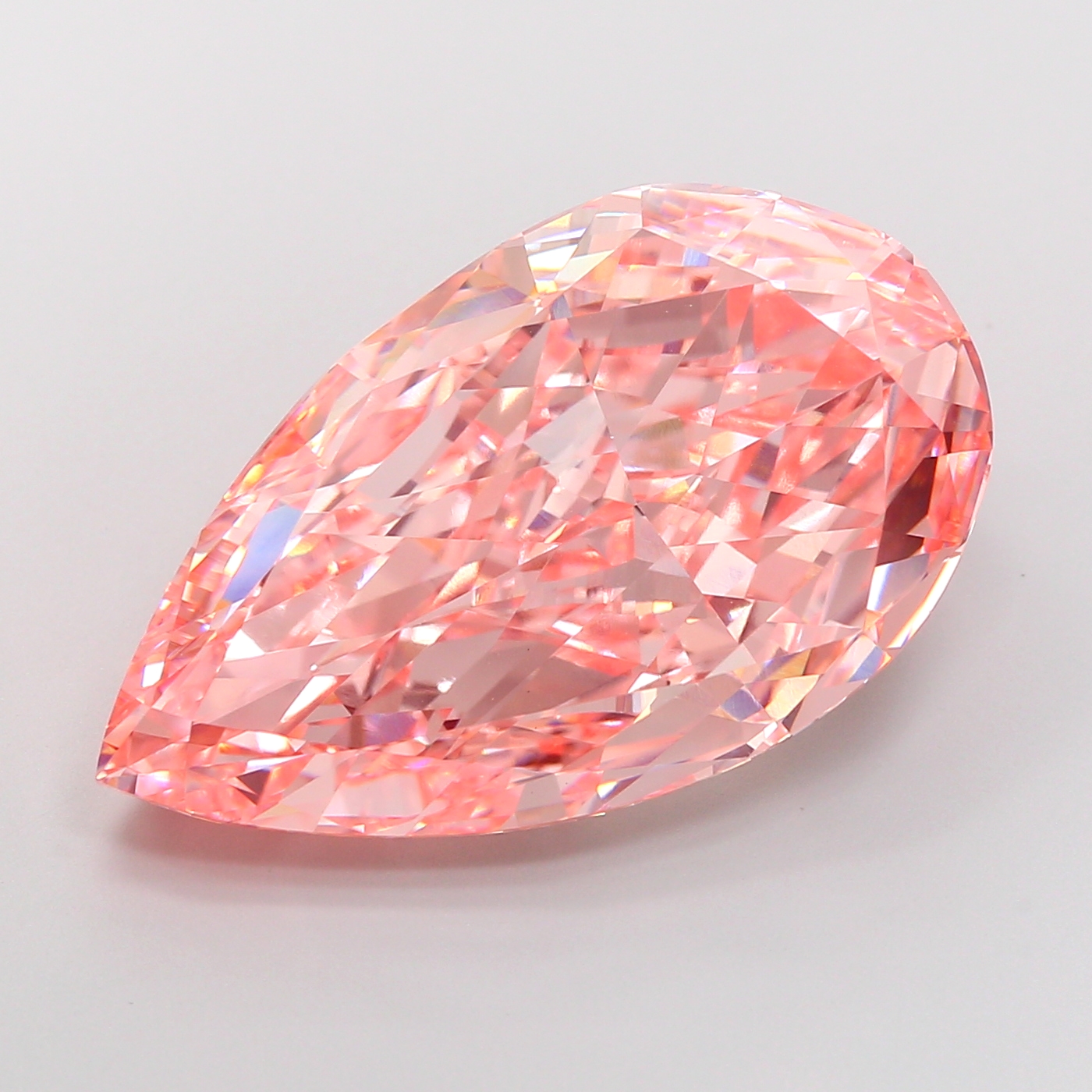 Pear 18.1ct Fancy Vivid Pink VS1