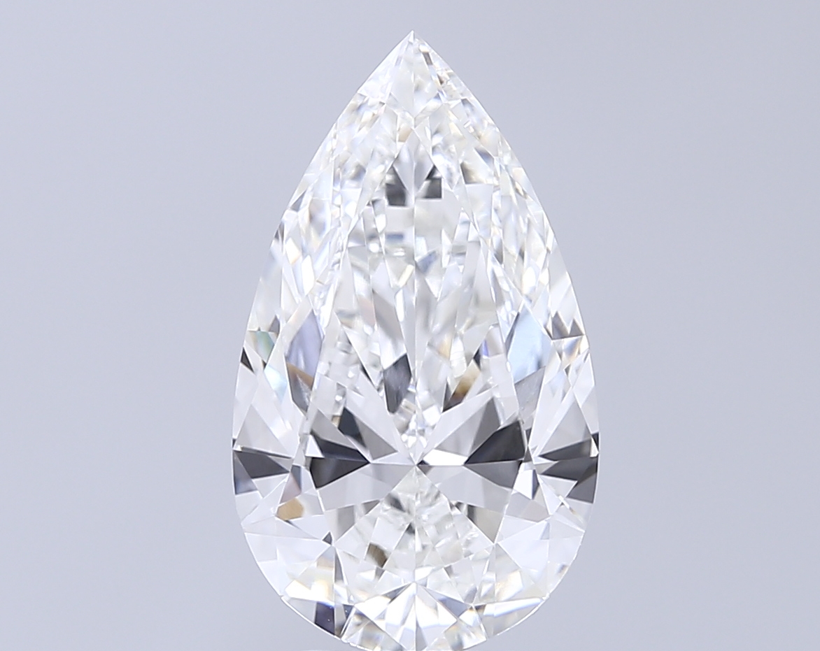 Pear 5.07ct F VVS1