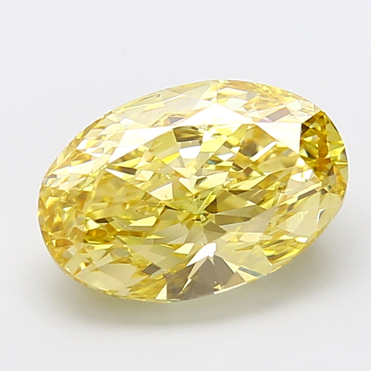 Oval 5.09ct Fancy Intense Yellow VS1