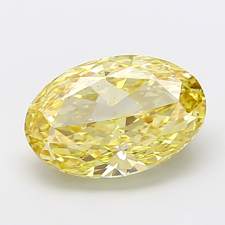 Oval 4.34ct Fancy Intense Yellow VS2